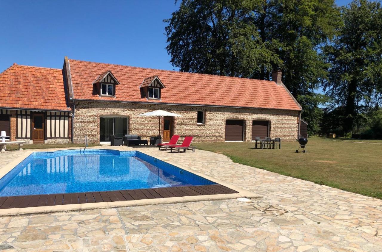 Clos Celeste - Campagne D Etretat Avec Piscine Et Spa (Adults Only) Écrainville Εξωτερικό φωτογραφία